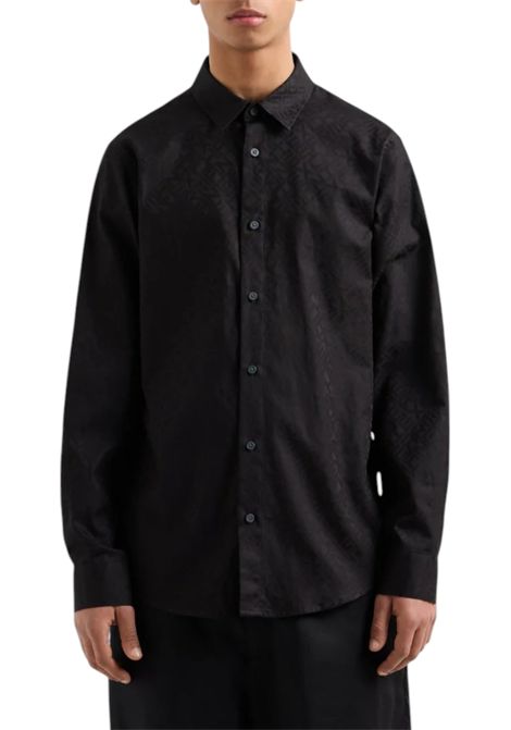 Camicia regular fit in cotone jacquard ARMANI EXCHANGE | Camicie | XM000431 AF13131FC041